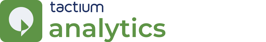 logotipo-tactium-analytics-dados-atendimento Logotipo verde do add-on Tactium Analytics, ferramenta que fornece dashboards e análise de dados para transformar o desempenho do atendimento em decisões estratégicas.