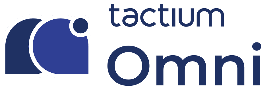 logotipo-tactium-omni-plataforma-omnichannel Logotipo azul escuro do módulo Tactium Omni, representando a plataforma omnichannel que centraliza todos os canais de atendimento em um único lugar.