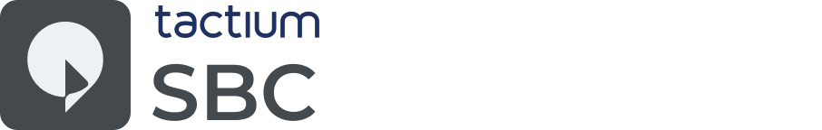 logotipo-tactium-sbc-seguranca-telefonia Logotipo cinza escuro do add-on Tactium SBC, módulo responsável por proteger a segurança do ambiente de telefonia corporativa e gerenciar protocolos SIP.