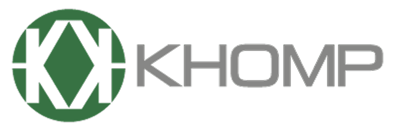 logotipo-khomp-telefonia-webrtc-integracao Logotipo da Khomp, plataforma de telefonia conectada à Tactium para gestão de operadoras e centralização de voz.