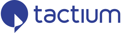 Logotipo da Tactium. Link para a p&aacute;gina inicial da plataforma de atendimento omnichannel, CRM e intelig&ecirc;ncia artificial.